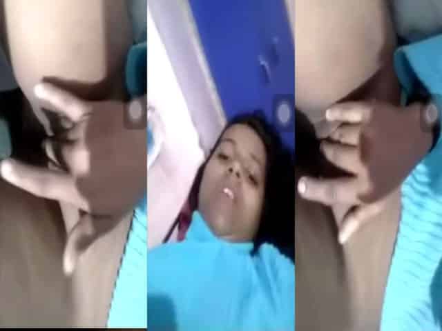 Horny Girl Fingering Pussy Selfie Hot Video