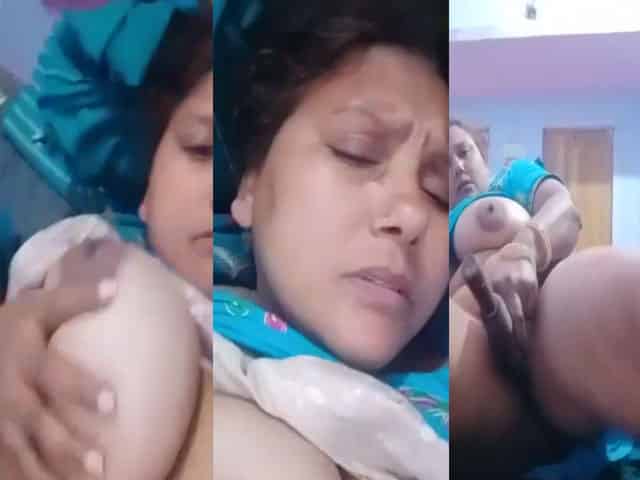 Super Horny Busty Indian Wife Showing Her Horniness