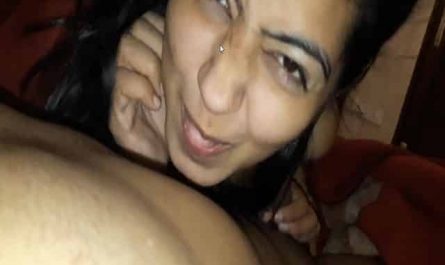 Desi Girlfriend Giving Hot Sexy Blowjob To Her Lover
