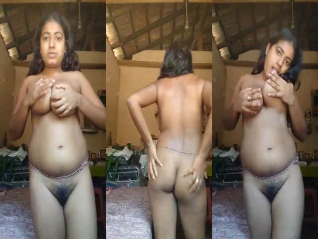 Sexy Busty Tamil Girl Another Solo Selfie Video Release