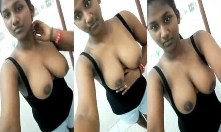 Dusky Hot Tamil Girl Showing Her Big Sexy Boobs