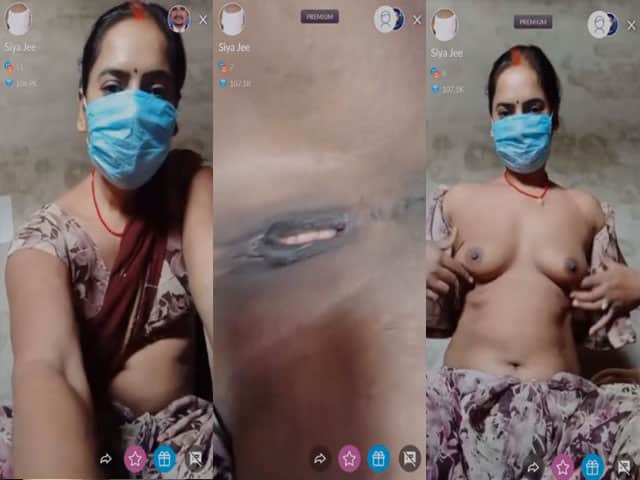 Face Masked Village Wife Live Cam Show To Earn Money Online