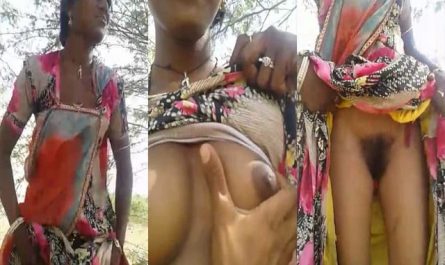Indian Adivasi Girl Showcasing Her Private Body Parts Outdoor