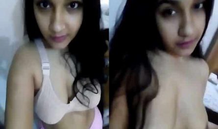 Bangladeshi Beautiful Cute Babe Flaunting Her Boobs On Cam