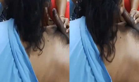 Desi Indian GF Sucking Her Boyfriend’s Hard Dick