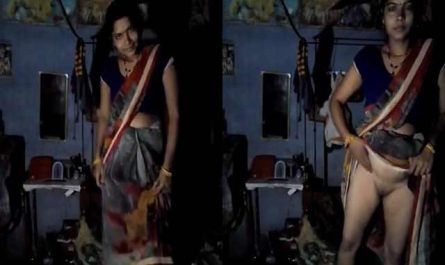 Sari Porn Dehati Wife Showing Pussy Selfie MMS Video