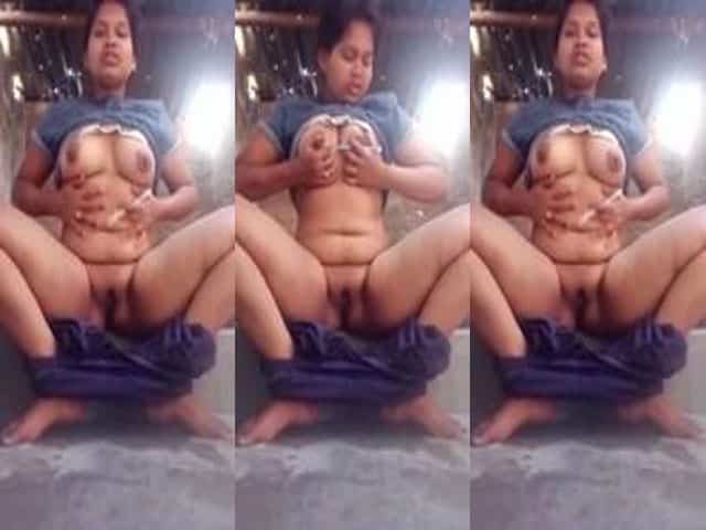 Horny Village Girl Masturbating Her Pussy On Selfie Cam Video