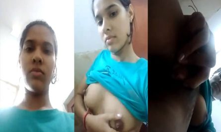 Hot Young Desi College Girl Boobs Pussy Show On Selfie Cam