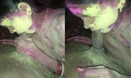 Holi Special Bhojpuri Blowjob Sex MMS Video To Tease Your Sex Mood