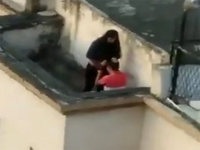 Desi Lovers Having Fun In Terrace Captured On Cam By A Peeping Tom