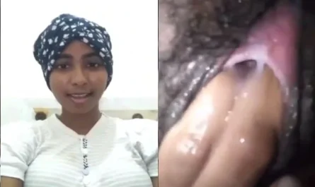 Ethnic Srilankan Girl Fingering Hairy Pussy Selfie Video