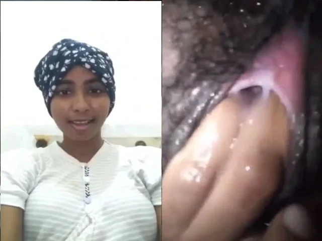 Ethnic Srilankan Girl Fingering Hairy Pussy Selfie Video