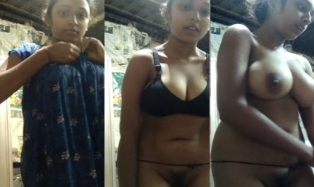 Cute Young Dehati Girl Showing Her Big Boobs And Pussy