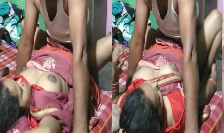 Dehati Wife Fucked By Horny Hubby In Saree While Son Sleeping