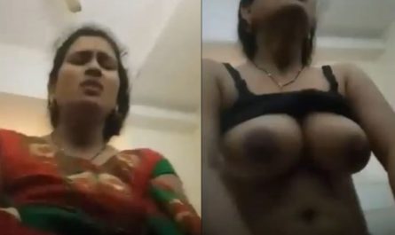 Desi Bhabi With Big Tits Moaning Hard While Riding Dick