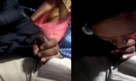 Indian Naughty Wife Gives Blowjob In Bus
