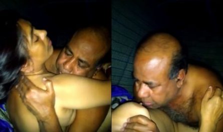 Desi Bhabhi boobs sucking by pervert father-in-law