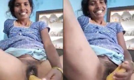 Telegu Naughty Wife Masturbating With Big Banana