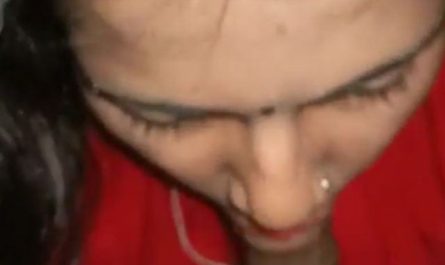 Lovely Indian Wife Giving Deep Blowjob