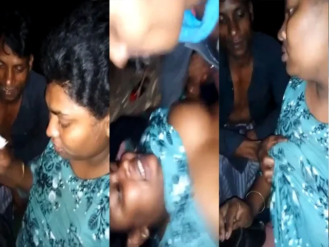 Desi Big Tits Randi Group Sex Outdoors At Night