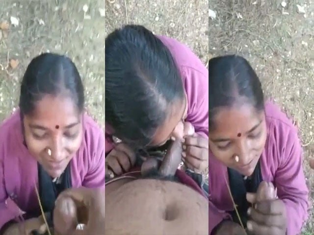 Desi Indian Slut Giving Deep Blowjob Outdoors XXX