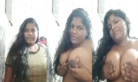 Busty Indian Girl Shows Her Huge Boobs