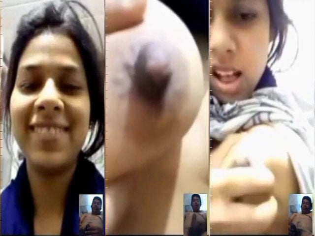 Desi Babe Showing And Playing With Boobs On Video Call
