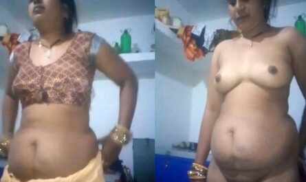 Chubby Indian Village Bhabhi Striptease Hot Nude Show