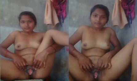 Village Wife Showing Her Horny Pink Pussy Hole