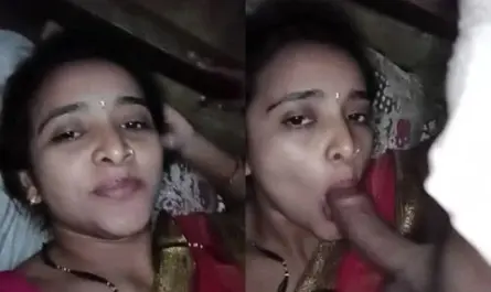 Beautiful Hot Desi Bhabhi Deep Blowjob Sex Mms