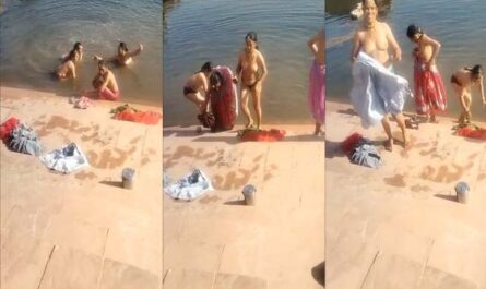 Desi Bhabhi Bathing Topless In Pond Outdoor Porn