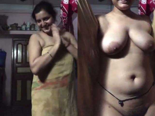 Mature Village Sexy Wife Showing Her Big Boobs And Pussy