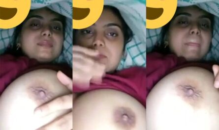 Beautiful Busty Sexy Girl Showing Her Big Round Melons On Vc