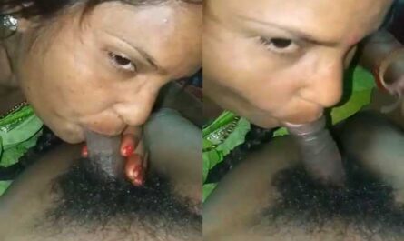 Desi Village Bhabhi Sucking Hairy Dick