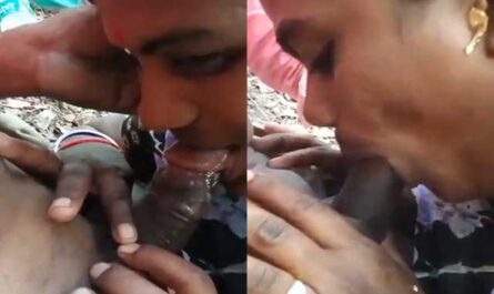 Marathi Slut Giving Deep Blowjob To Customer Outdoor In Jungle
