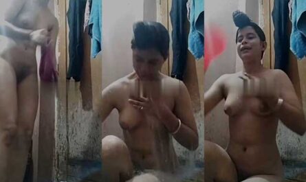Cute Desi Girl Bathing Nude On Cam XXX Video For Lover