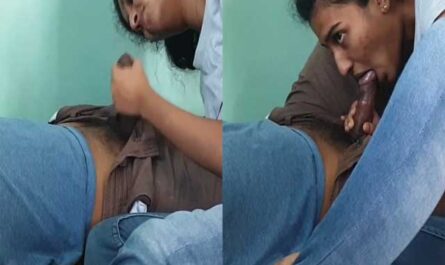 Virgin Desi College Girl Giving Deep Throat Blowjob To Lover