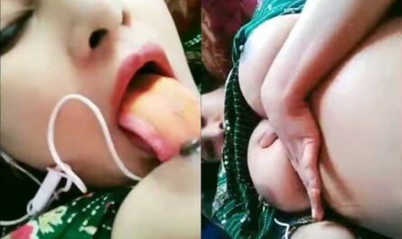 Bangladeshi Busty Horny Beautiful Girl Licking Her Own Nipples