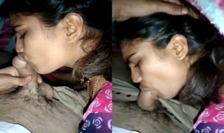 Sexy Desi Wife Giving Deep Throat Blowjob Under Blanket