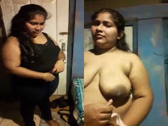 Fatty Big Boobs Indian Girl Captured Nude By Lover