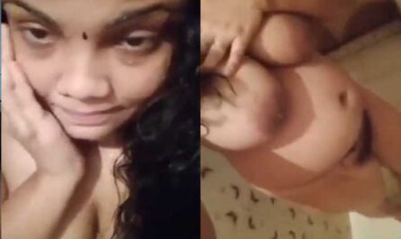 South Indian Big Boobed Wife Makes Her Own Nude Mms