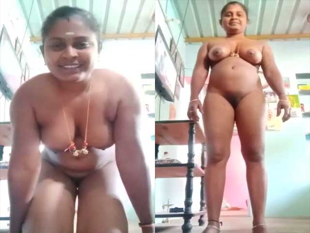 Chubby South Indian Wife Making Video Of Her Hot Nude Body
