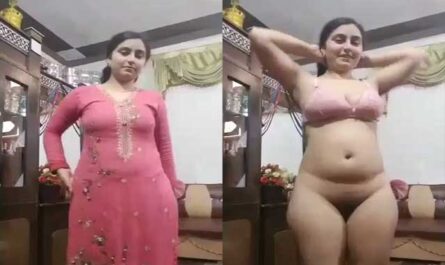 Beautiful Pakistani Sexy Girl Striptease Hot Nude Selfie Mms