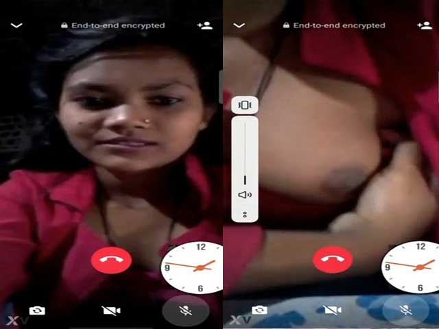 Dehati Sexy Cute Girl Shows Her Hot Boobs On Video Call XXX
