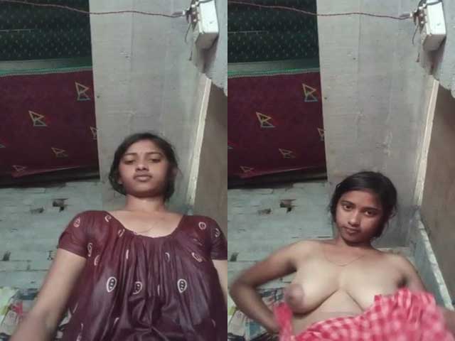 Indian Sexy Cute Girl Boobs XXX Show During Dress Change