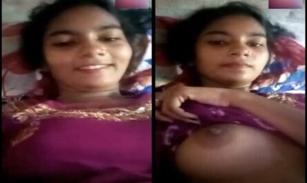 Indian Cute Sexy Village Girl Showing Hot Boobs On Vc