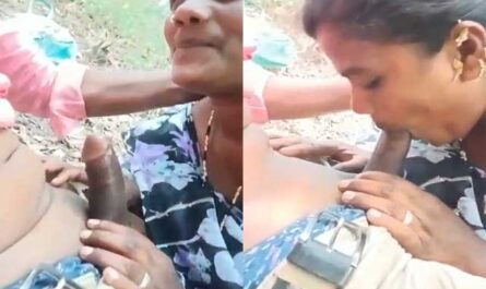 Marathi Mature Slut Deep Sucking Dick Outdoors