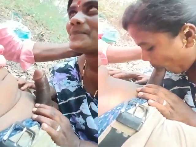 Marathi Mature Slut Deep Sucking Dick Outdoors