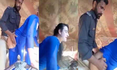 Beautiful Sexy Pakistani Girl Fucked Standing By Cop
