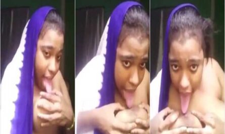 Naughty Slutty Bhabhi Licking Own Nipples
